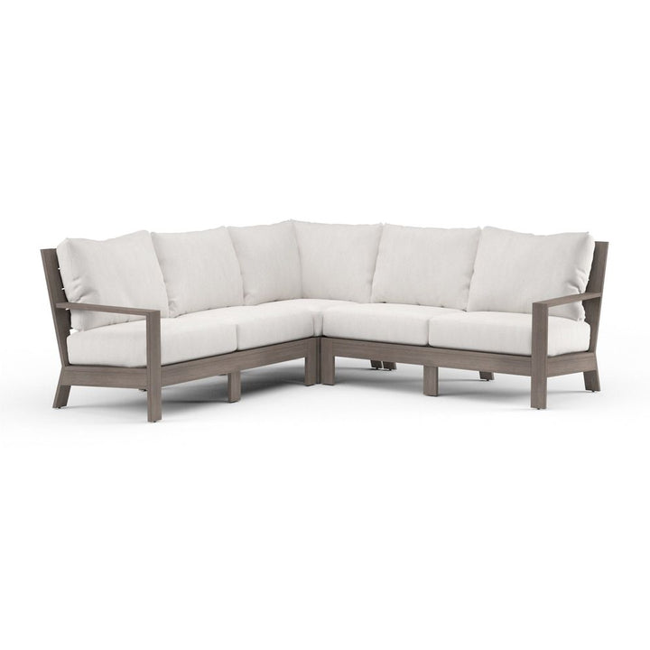 Outdoor Sofas and Sectionals Laguna Sectional in Canvas Flax, No Welt