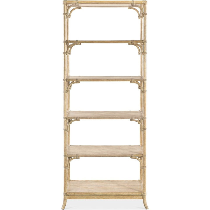 Bookcases & Etageres Retreat Pole Rattan Bookcase - Light Wood