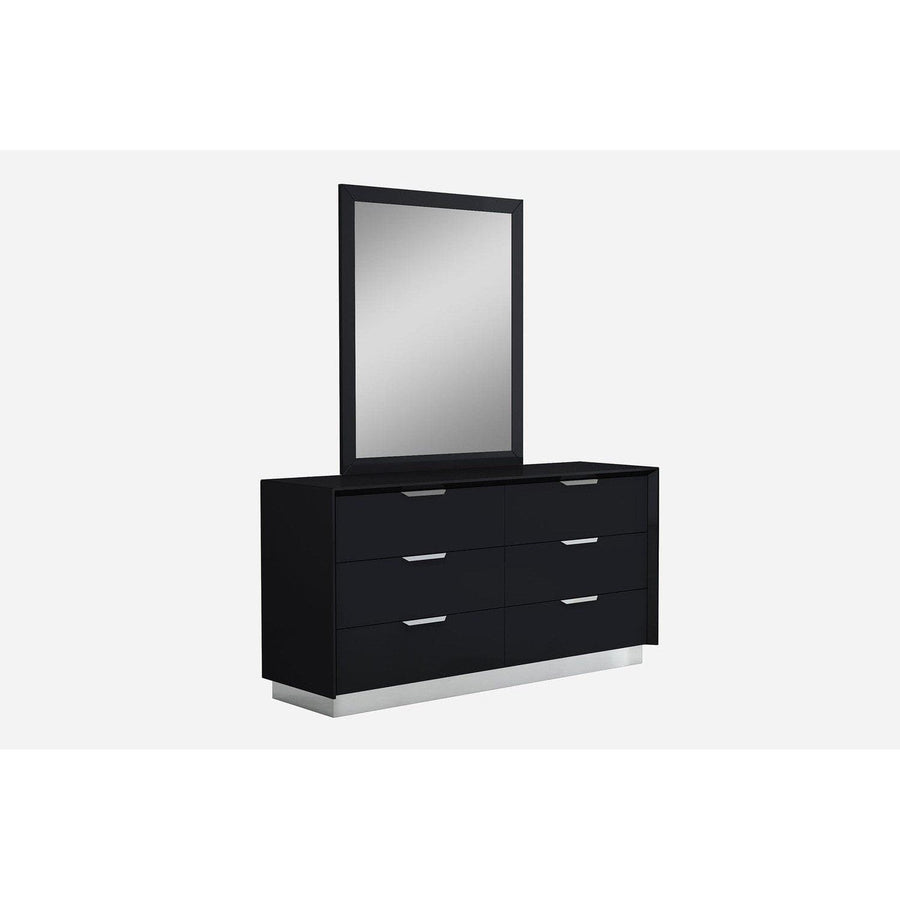Navi Double Dresser-Whiteline Modern Living-WHITELINE-DR1354-BLK-DressersBlack-1-France and Son