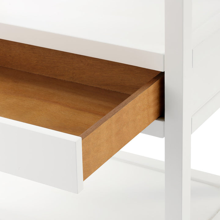 Newport Etagere, White Pearl