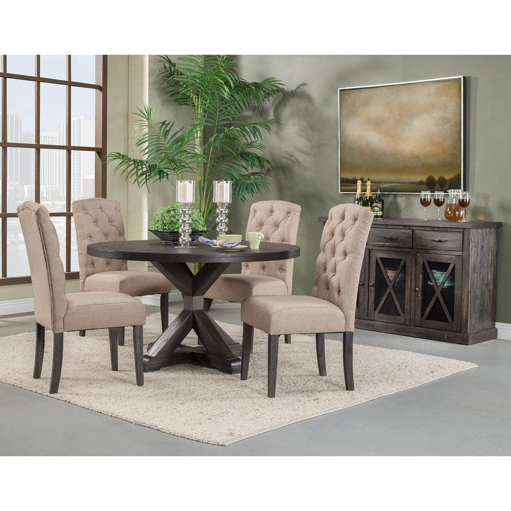 Newberry Round Dining Table-Alpine Furniture-Alpine-1468-25-Dining Tables-2-France and Son