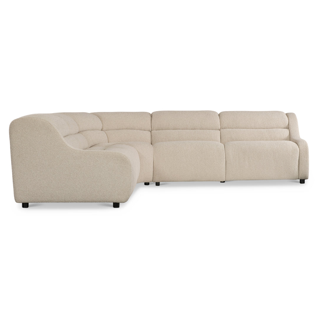 Gio Fabric 5 Piece Power Motion Sectional Recliner