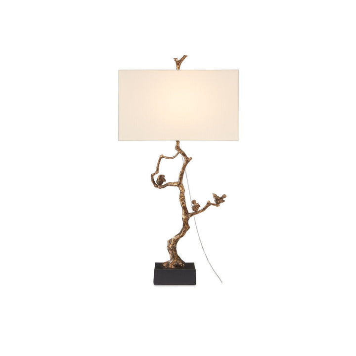 Shadows Brass Table Lamp