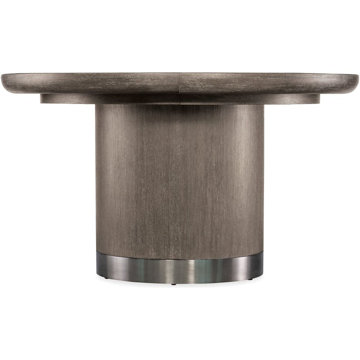 Dining Tables Pulse Round Dining Table with 1-18in Leaf - Dark Wood