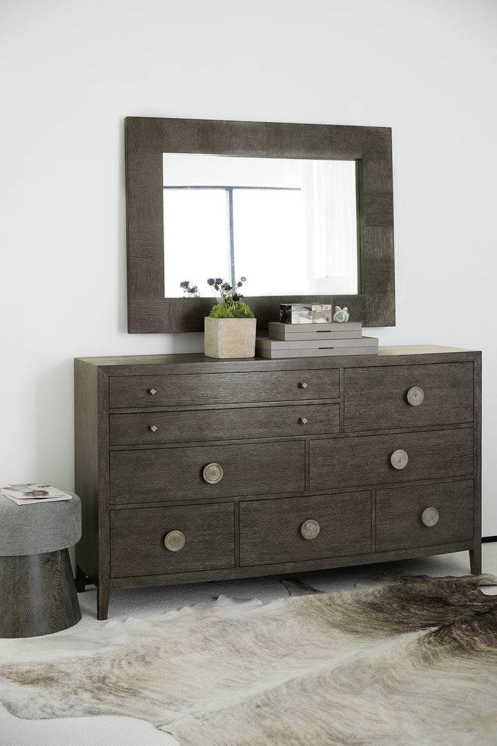 Cerused Charcoal Linea Dresser