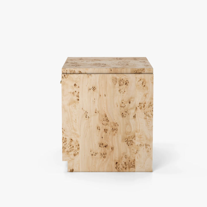 Wesley Burl Nightstand - Light Burl