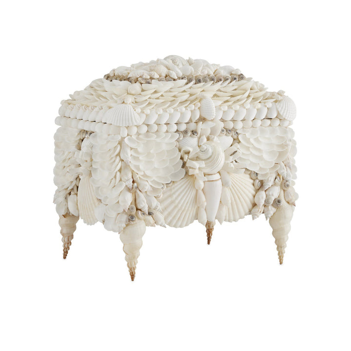 Boardwalk White Shell Jewelry Box