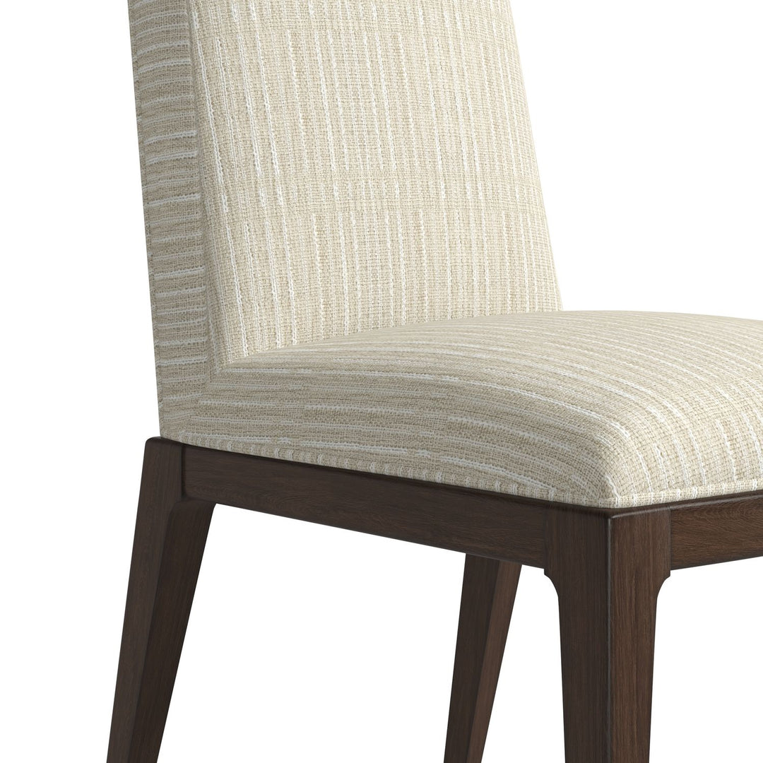 Verge Upholstered Side Chair — Handcrafted Walnut