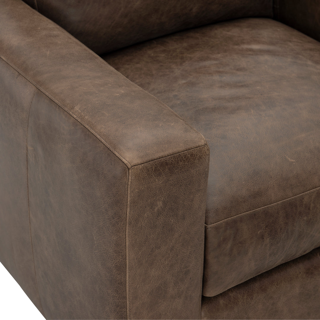 Dawkins Leather Swivel Chair