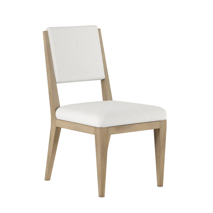 Garrison Side Chair - White, Brown