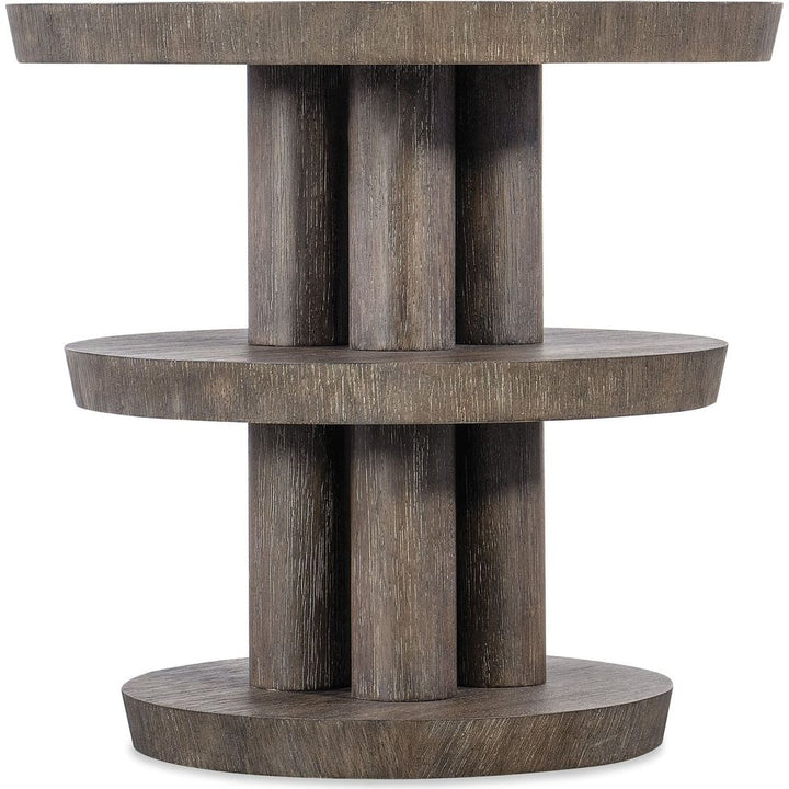 Side Tables Modern Mood Round Side Table - Dark Wood