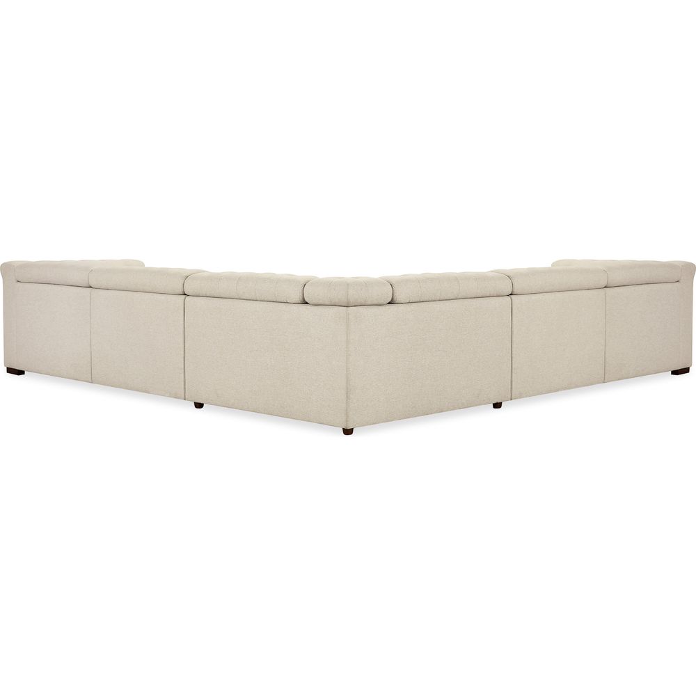 Sectionals: Recliners Vanguard Deux 5 Seat Sectional with Four Power Recliners and Six Power Headrests - Beige