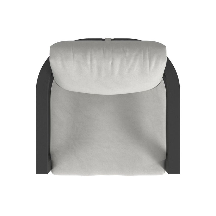 Malibu Club Chair in Cast Silver