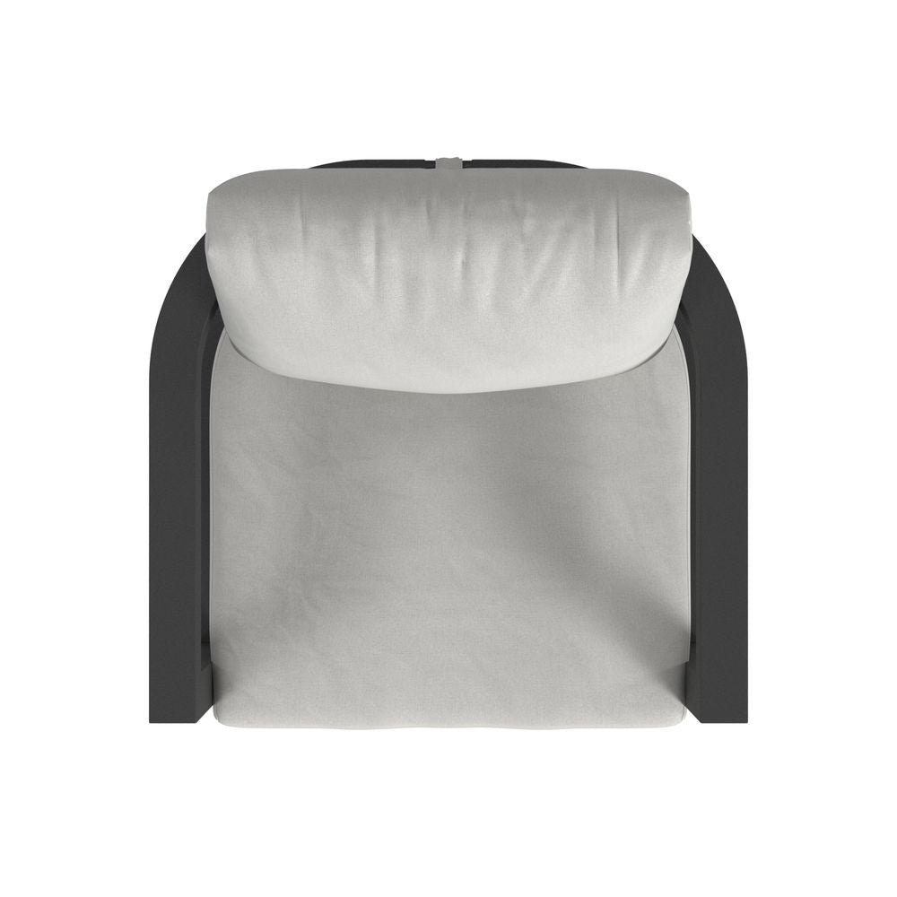 Malibu Club Chair in Cast Silver