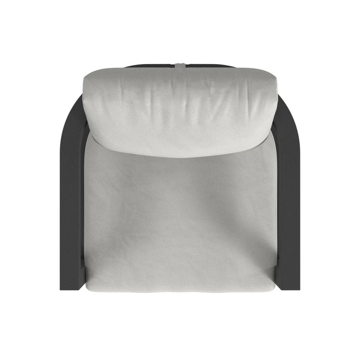 Malibu Club Chair in Cast Silver