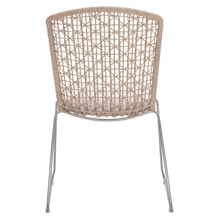 Carmel Outdoor Side Chair with Seat Pad - Quick Ship