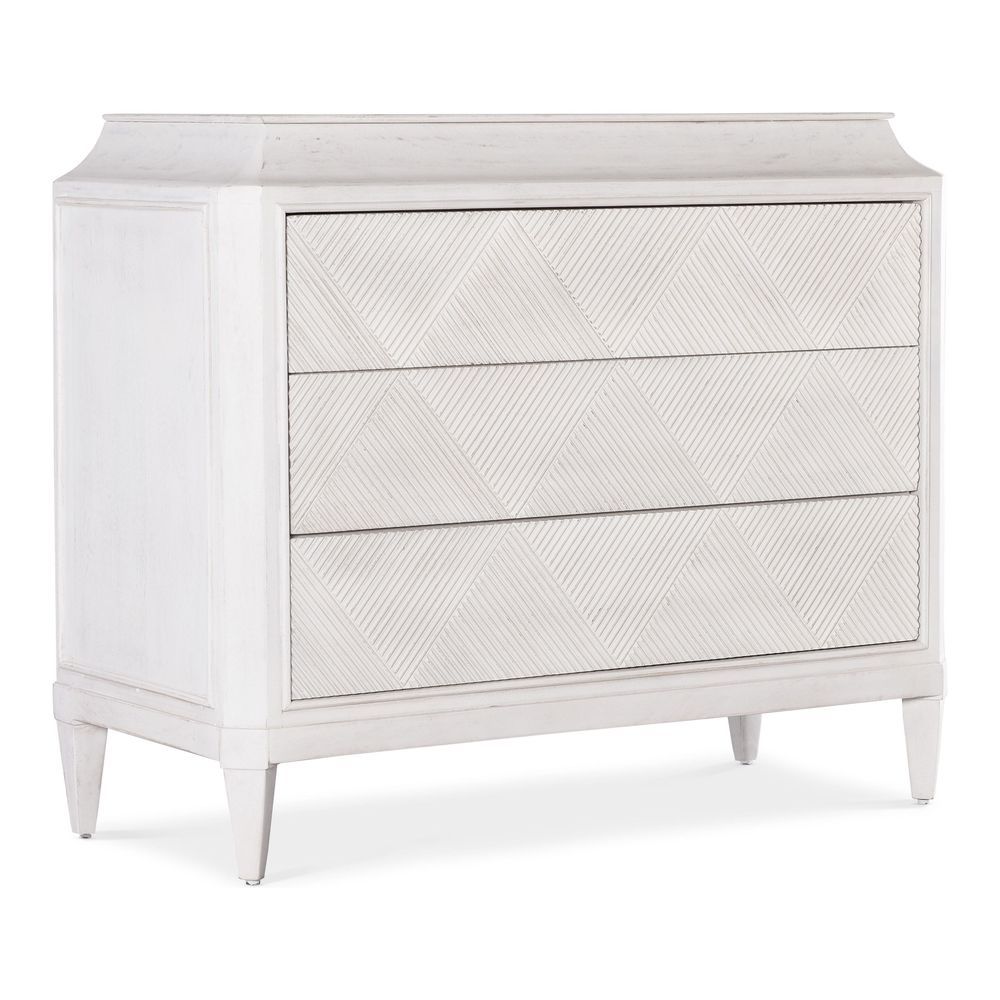 Dressers & Chests Emporium Argyle Three-Drawer Chest - Whites/Creams/Beiges
