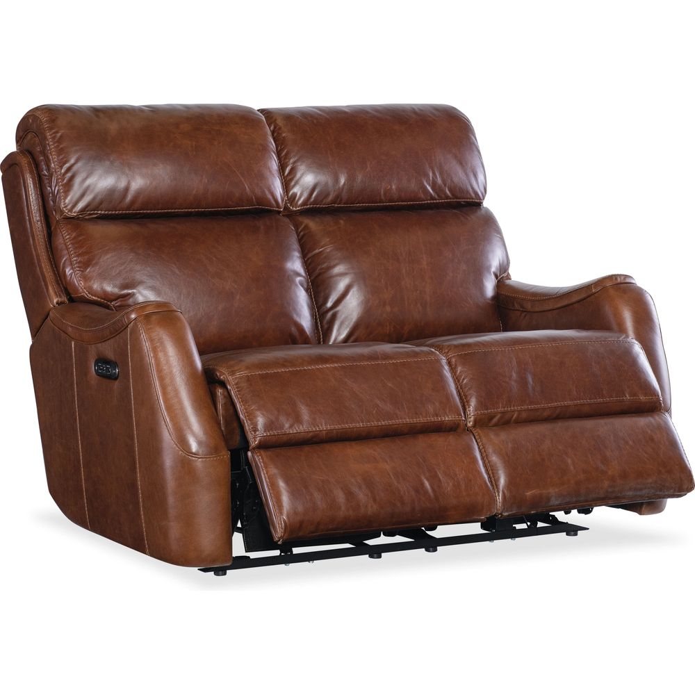 Sofas: Recliners Harlan Zero Gravity Loveseat with Power Recline & Power Headrest - Brown