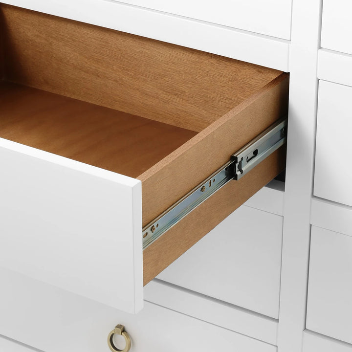 Newton Large 8-Drawer White Pearl