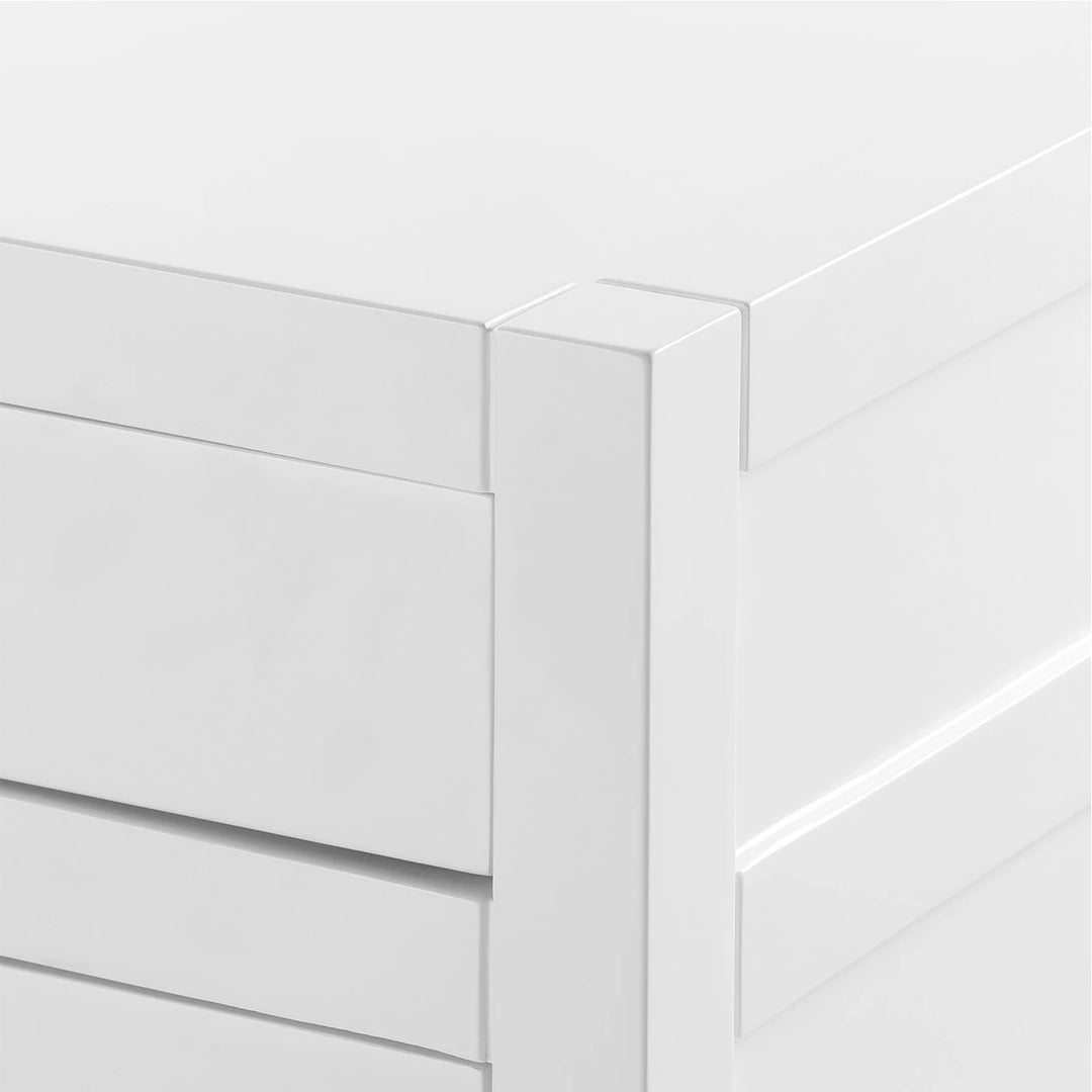Newton Large 8-Drawer White Pearl