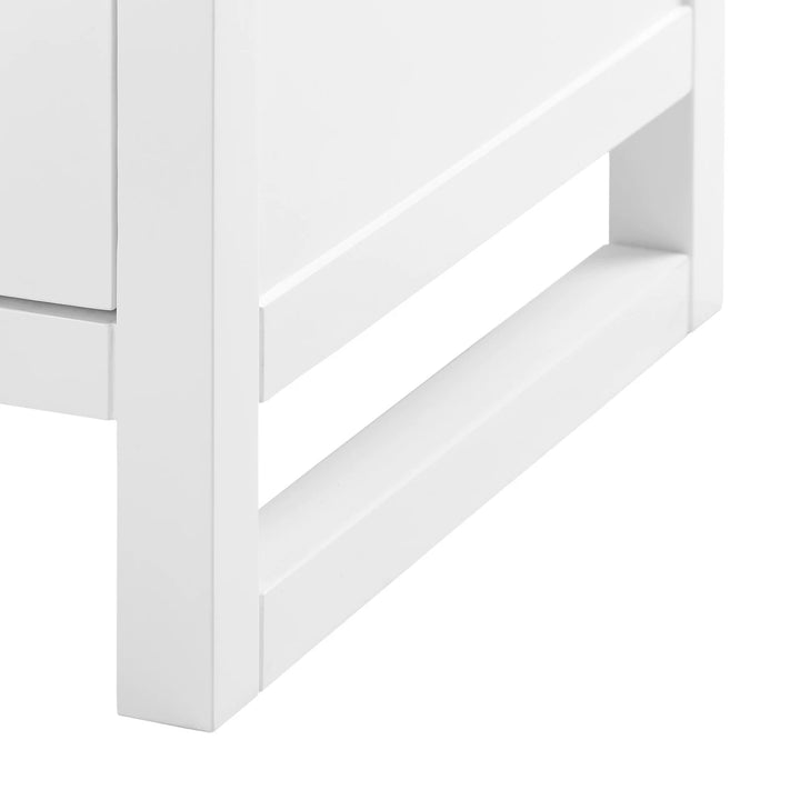 Newton Large 8-Drawer White Pearl