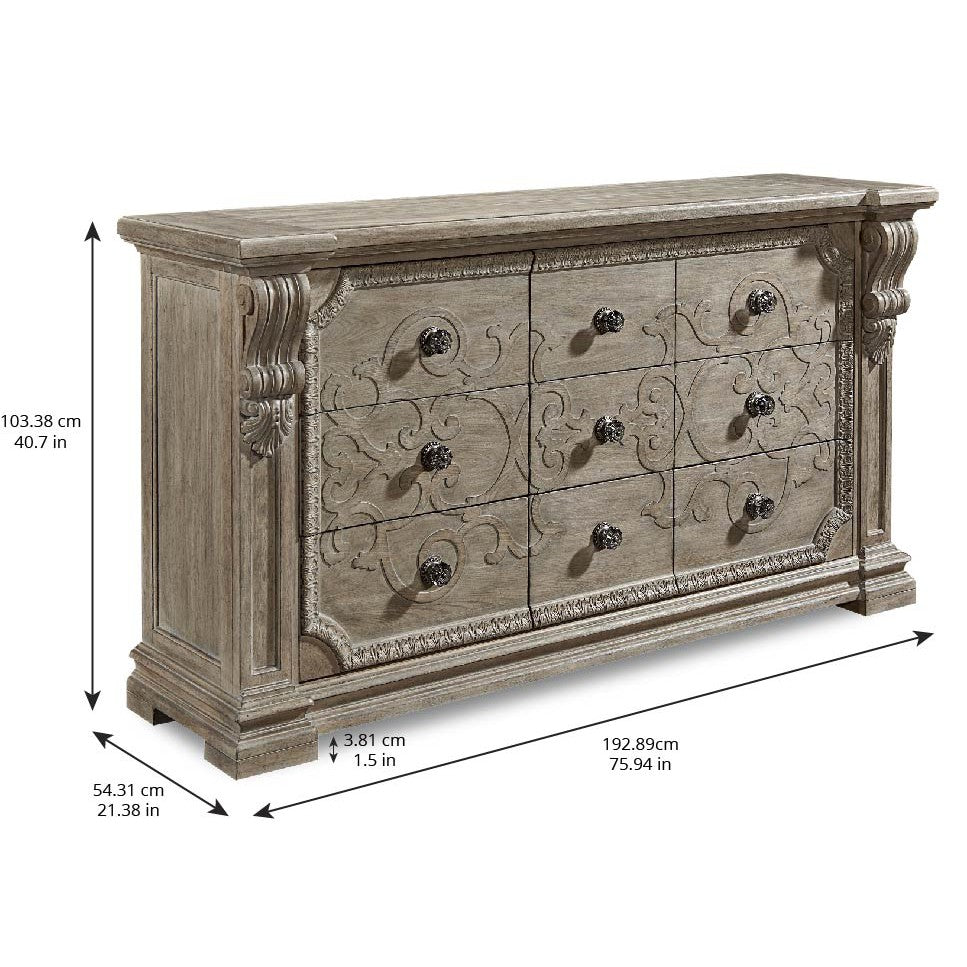 Arch Salvage Wren Dresser - Brown, Grey