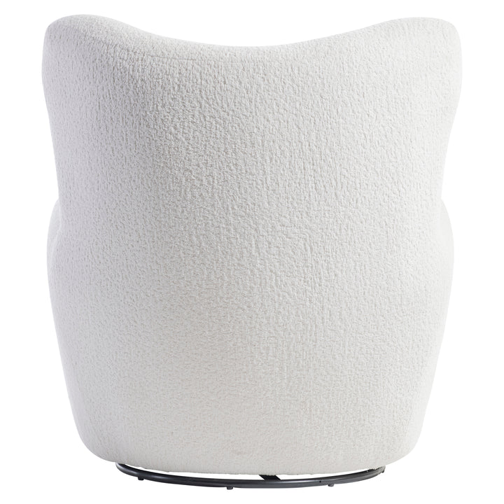 Silvi Fabric Swivel Chair, White