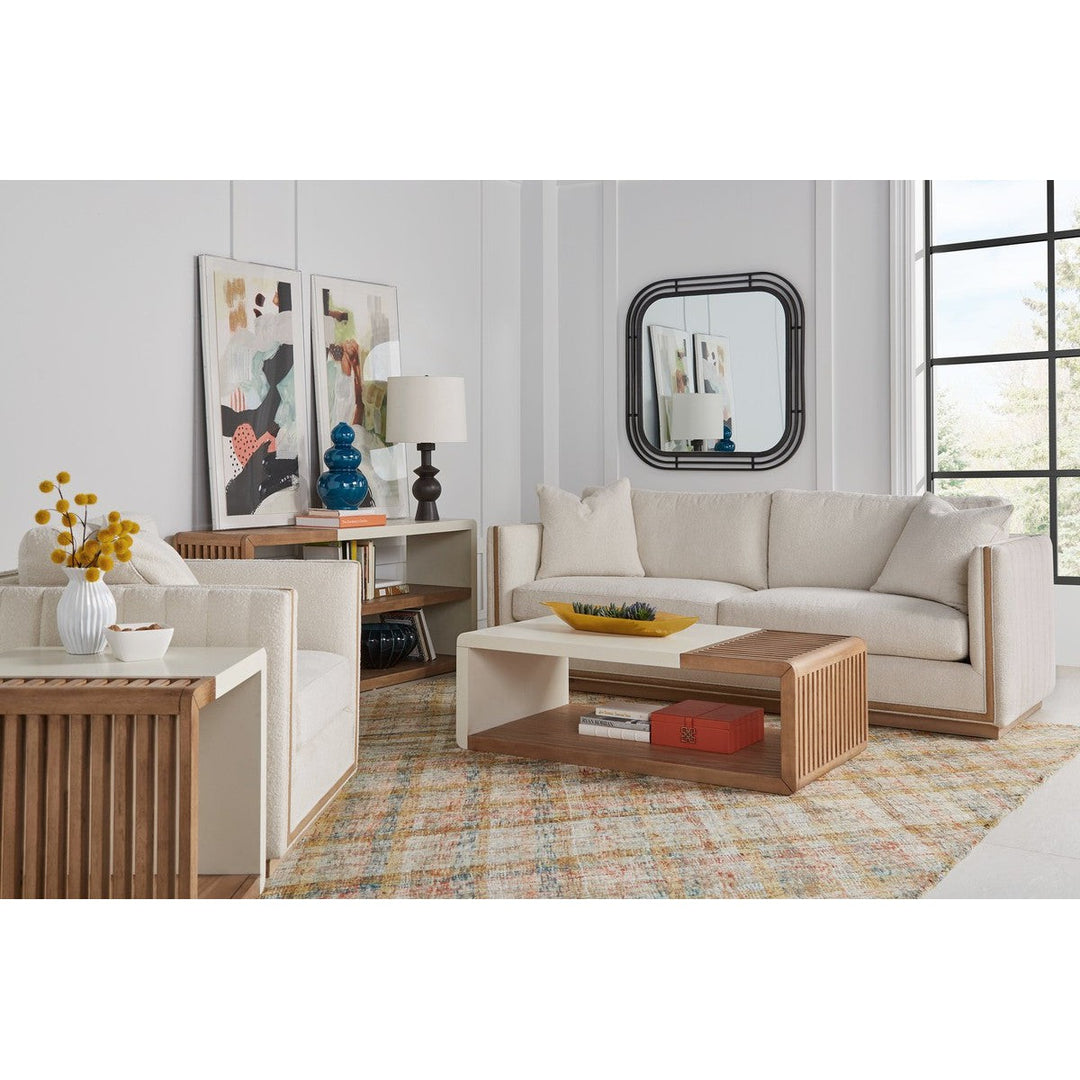 Portico Sofa Console - Brown, White