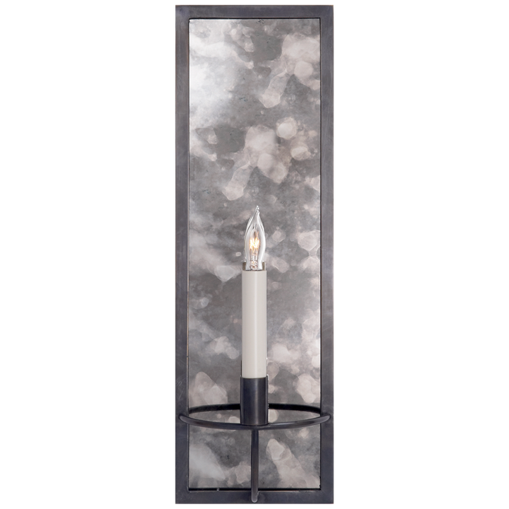 Rhys Rectangular Sconce-Visual Comfort-VISUAL-NW 2115BZ-Wall LightingBronze-2-France and Son