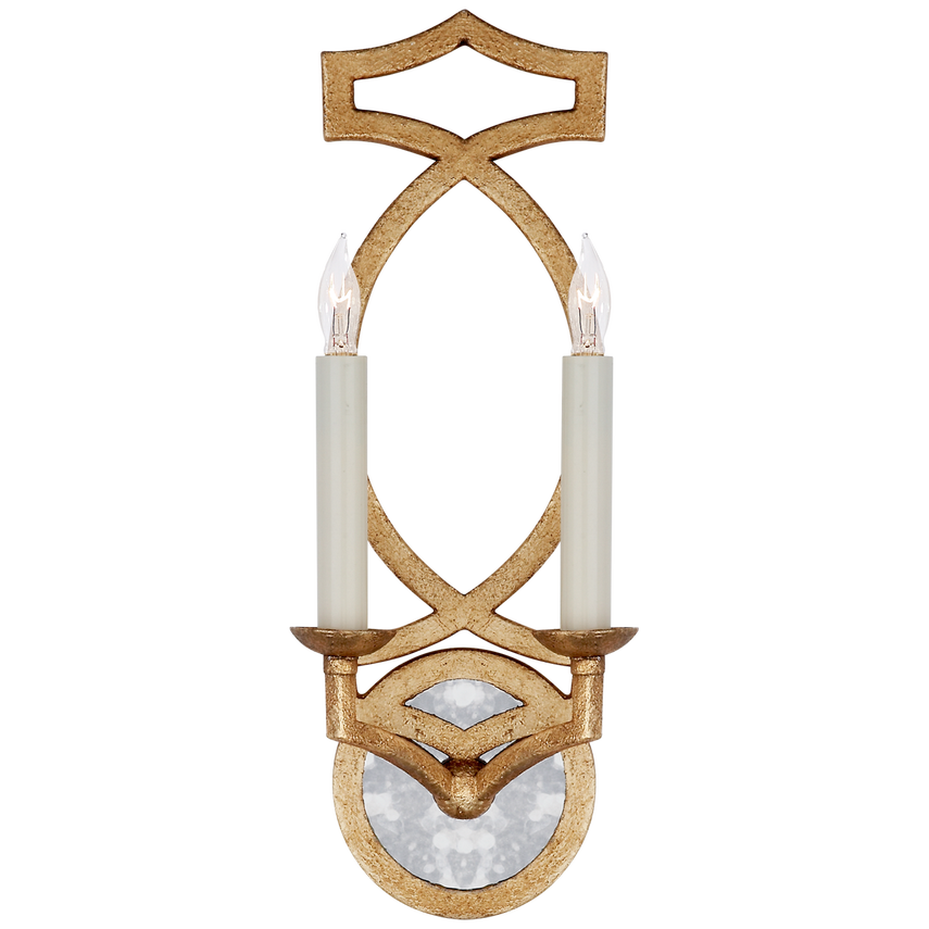 Britney Double Sconce-Visual Comfort-VISUAL-NW 2311VG-Wall LightingVenetian Gold-2-France and Son