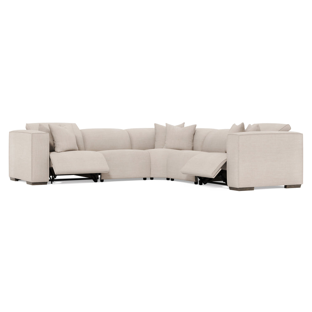 5 Piece Bliss Fabric Power Motion Sectional Recliner