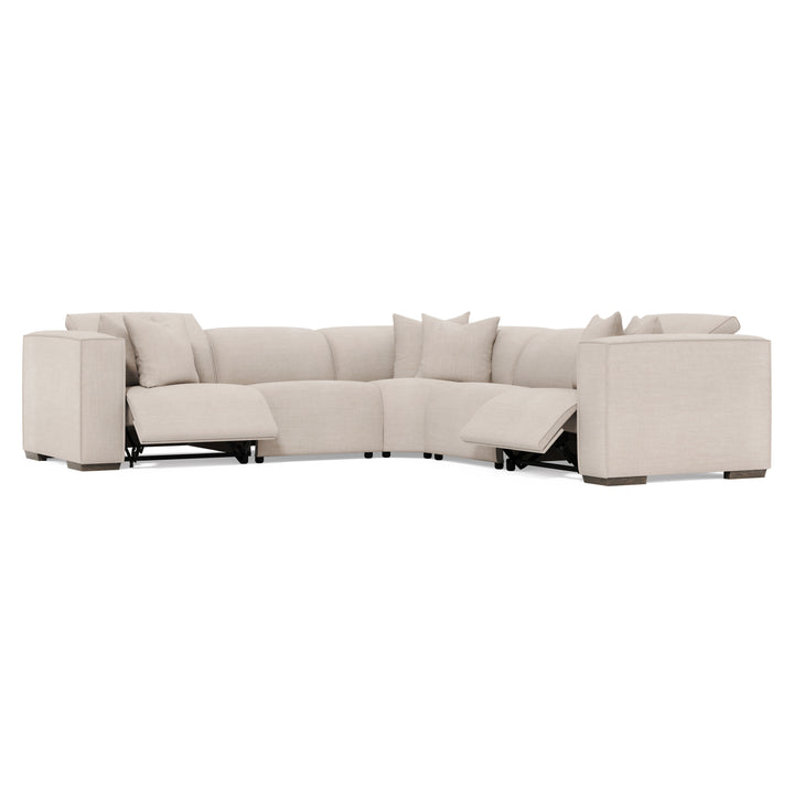 5 Piece Bliss Fabric Power Motion Sectional Recliner