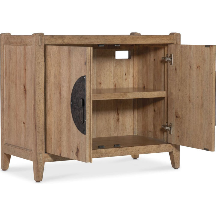 Vineyard Row Two-Door Nightstand - Light Wood