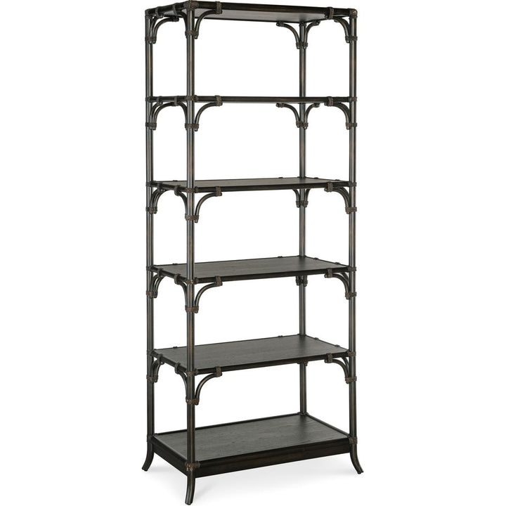 Bookcases & Etageres Retreat Pole Rattan Bookcase - Dark Wood