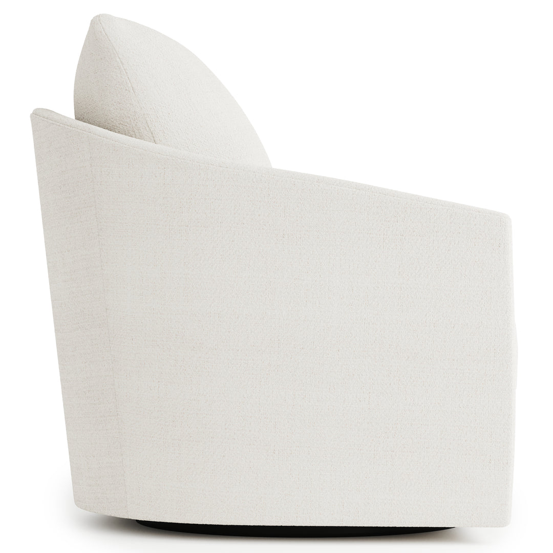 Astoria Fabric Swivel Chair White
