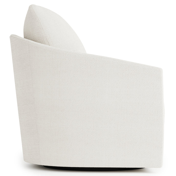 Astoria Fabric Swivel Chair White
