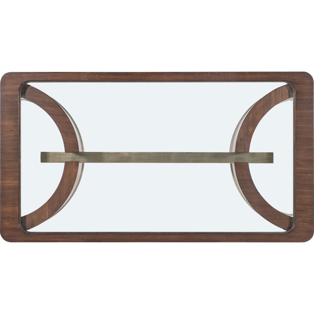 Coffee Tables Melange Contours Cocktail Table - Dark Wood