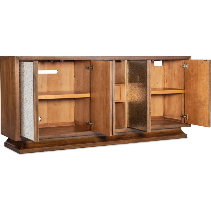 Sideboards & Credenzas Melange Lloyds Leopard Entertainment Credenza - Medium Wood