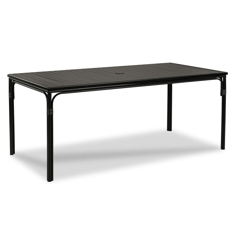 Carlyle Outdoor Dining Table-Woodbridge Furniture-WOODB-O-TF505-72-Outdoor Dining TablesBlack-2-France and Son