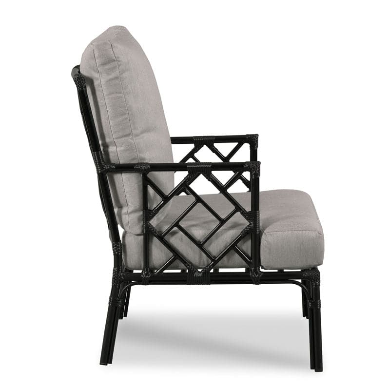Carlyle Arm Chair-Woodbridge Furniture-WOODB-O-TF702-72-Lounge ChairsBlack-5-France and Son