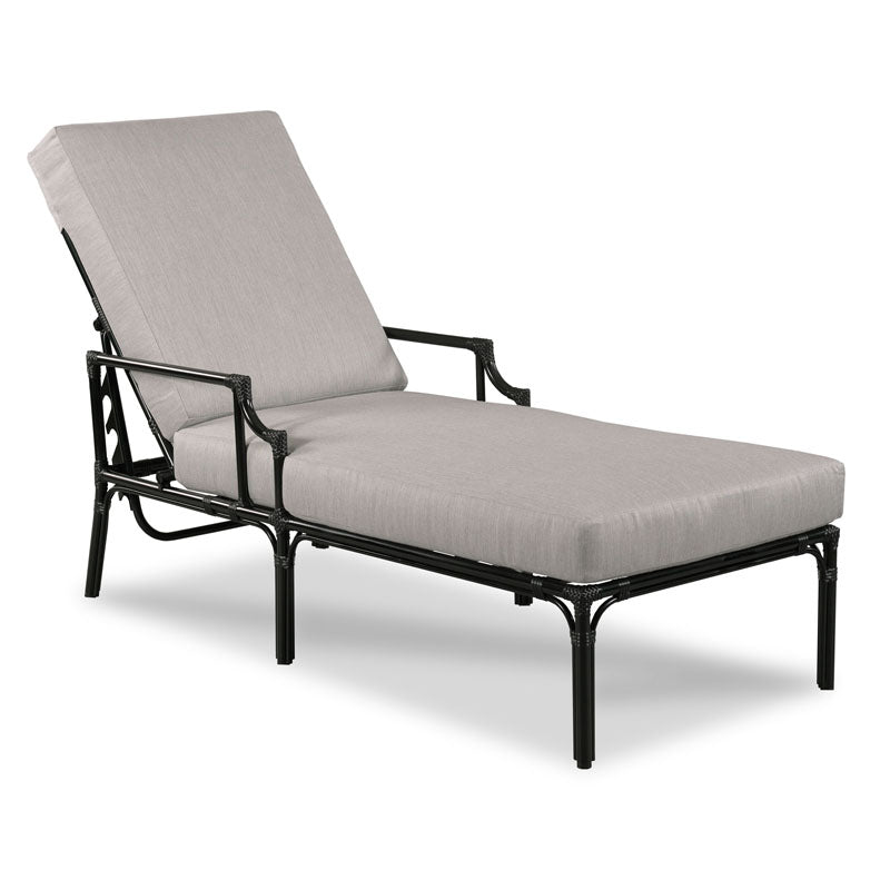 Carlyle Outdoor Chaise-Woodbridge Furniture-WOODB-O-TF705-72-Outdoor ChaisesSatin Black Finish-5-France and Son