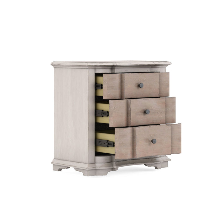 Alcove Nightstand - Brown, White