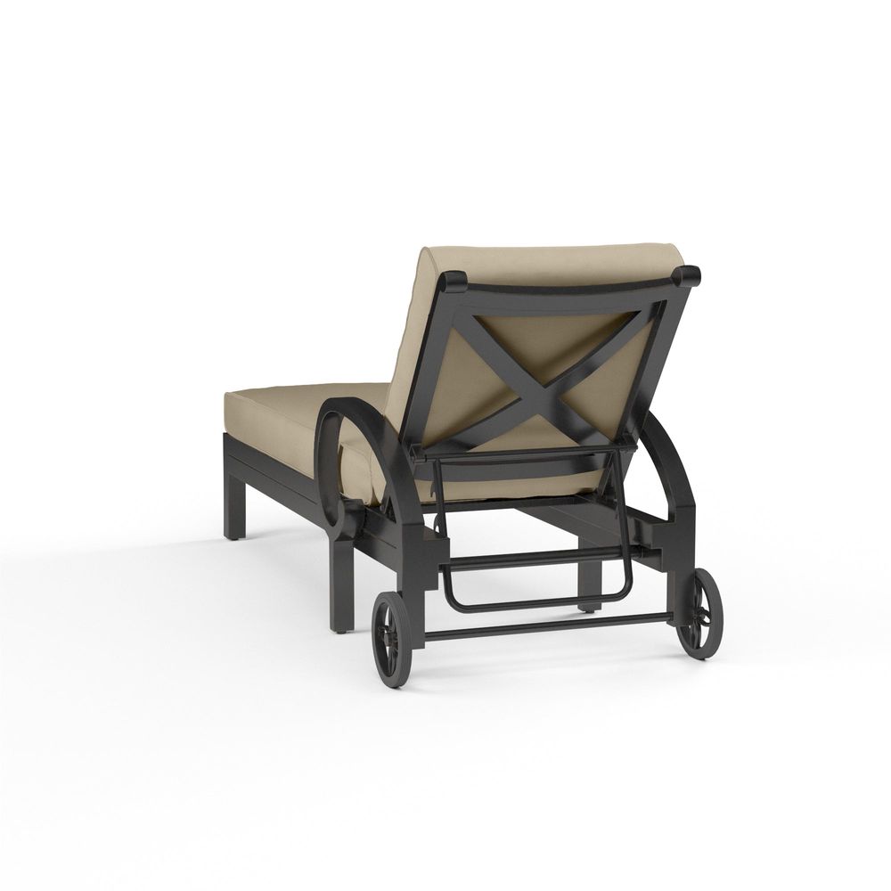 Outdoor Chaises Monterey Chaise Lounge in Linen Stone w/ Selt Welt
