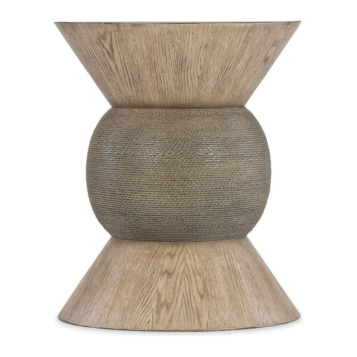 Side Tables Emporium Round Robin Accent Table - Light Wood