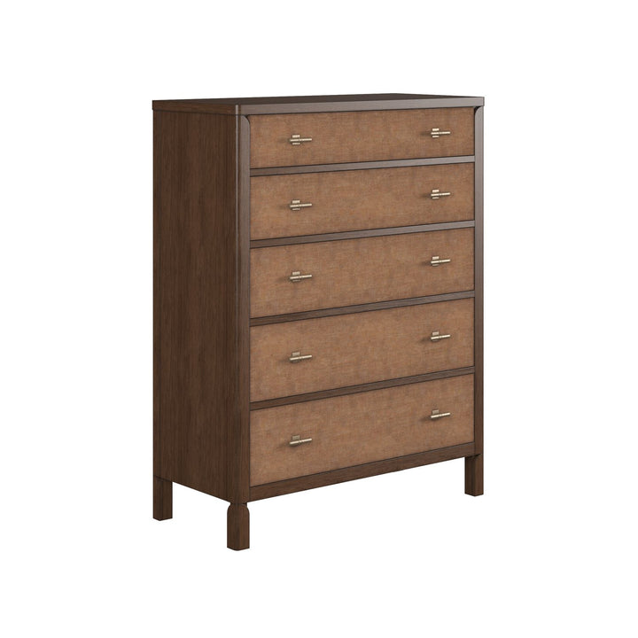Verge 5 Drawer Chest — Handcrafted Walnut
