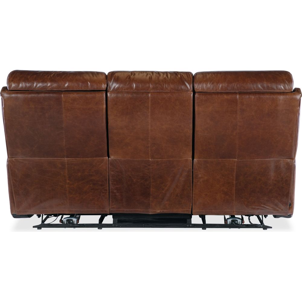 Harlan Zero Gravity Sofa with Power Recline & Power Headrest - Brown