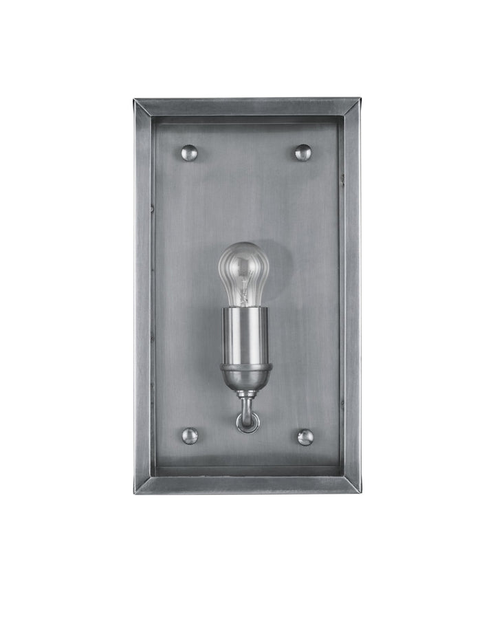 Outdoor Wall Sconces Royster Silver Outdoor Wall Sconce