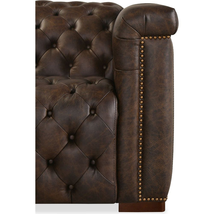 Savion Deux 5 Seat Sectional with Four Power Recliners and Six Power Headrests - Brown