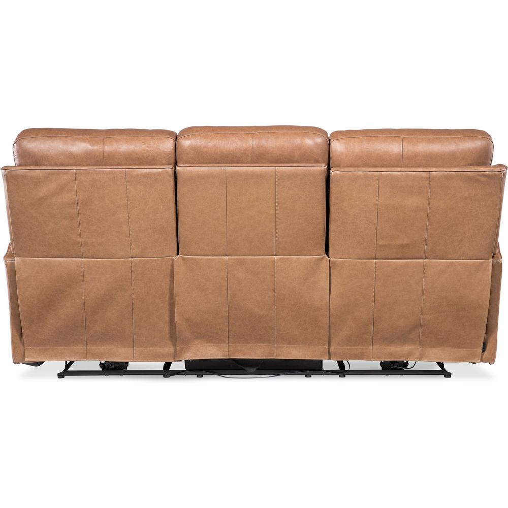 Sofas: Recliners Twain Zero Gravity Power Sofa w/Power Headrest and Lumbar - Medium Brown