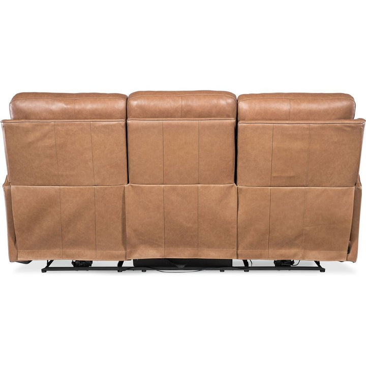 Sofas: Recliners Twain Zero Gravity Power Sofa w/Power Headrest and Lumbar - Medium Brown